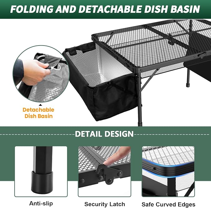 Portable Folding Grill Table - Image 4