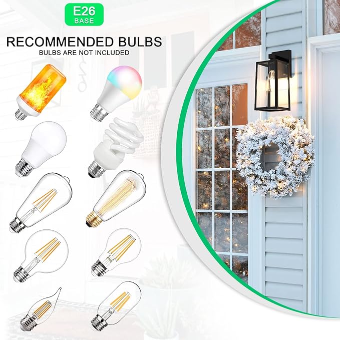 MAXvolador Outdoor Wall Lantern, Large Exterior Waterproof Wall Sconce Light - Image 4