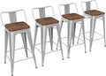 Yongchuang 30 inch Bar Stools Set of 4 Bar Height Metal Barstools by YongchuangInternational