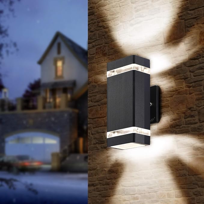 LMP 4 Pack LED Square Up and Down Lights Outdoor Wall Light，Body in Aluminum - Image 8