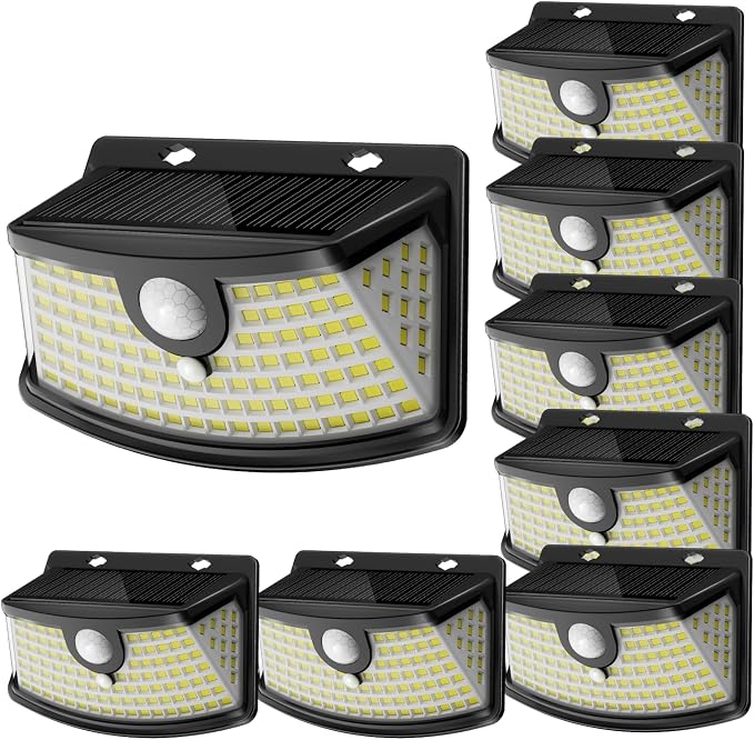 Aootek New Solar Motion Sensor Lights 120 LEDs by Lightupeveryconer