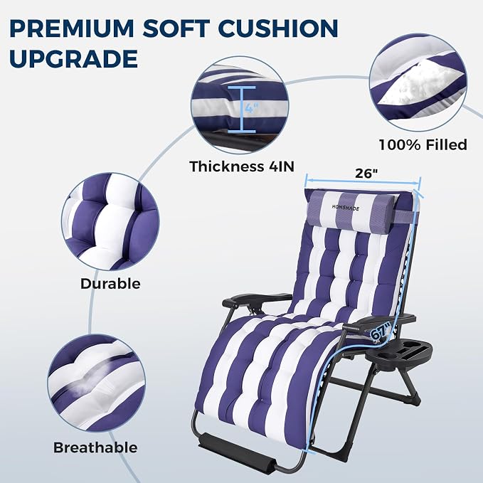 HOMSHADE XXL Zero Gravity Chair - Image 8