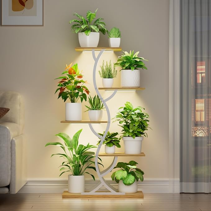 Plant Stand Indoor with Grow Lights - Image 9