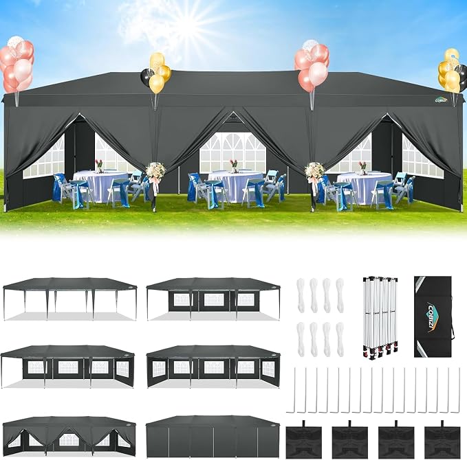 COBIZI 10x30 Pop Up Canopy Tent - Image 3
