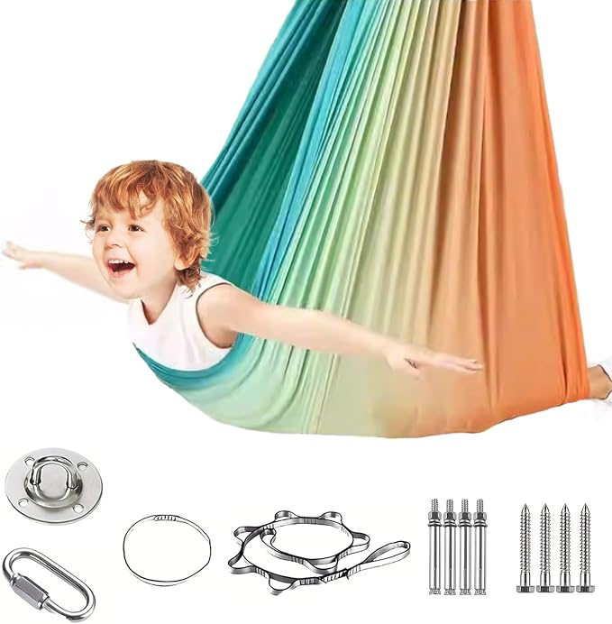 Sensory Swing Chairs for Kids, Indoor & Outdoor Hanging Therapy Cuddle Hammock by TRAVELBAIC