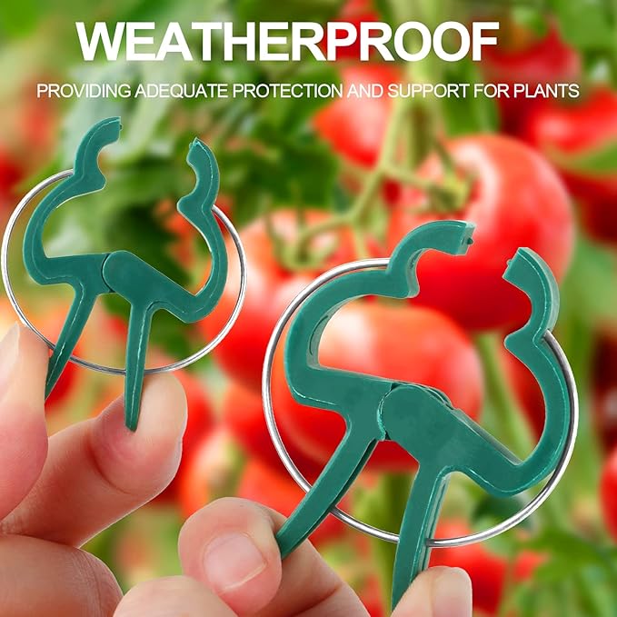 40 Pcs Plant Support Clips, Flower and Vine, Garden Tomato Plant Support Clips - Image 4