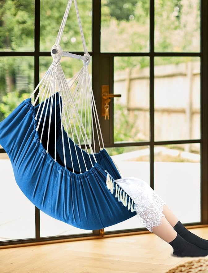 Chihee Hammock Chair Hanging Swing Max 500 Lbs 2 Cushions Included Metal - Image 2