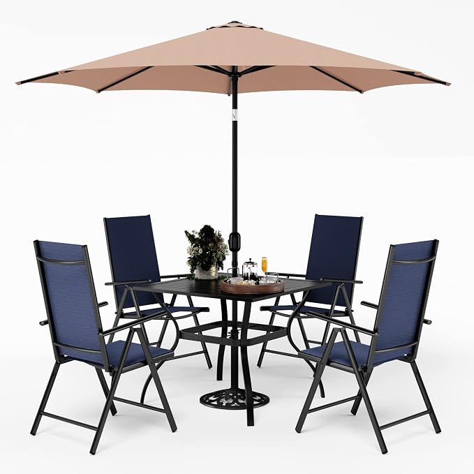 PHI VILLA Outdoor Patio Dining Set by PHIVILLAThepioneerofcomfortablehouseholdsupplies