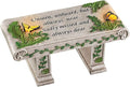Collections Etc Solar Powered LED Outdoor Garden Memorial Bench by CollectionsEtc