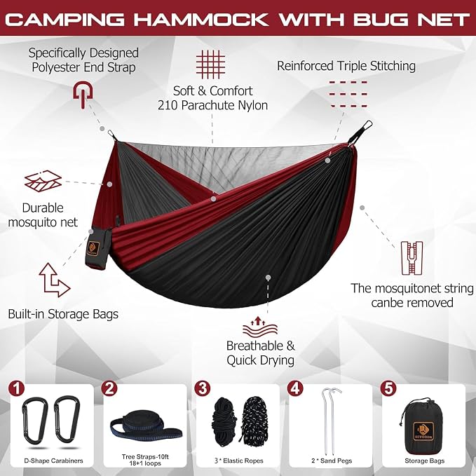 Camping Hammock, Portable Hammocks - Image 2