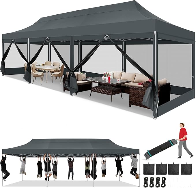 COBIZI 10x30 Heavy Duty Pop Up Canopy Tent by COBIZI