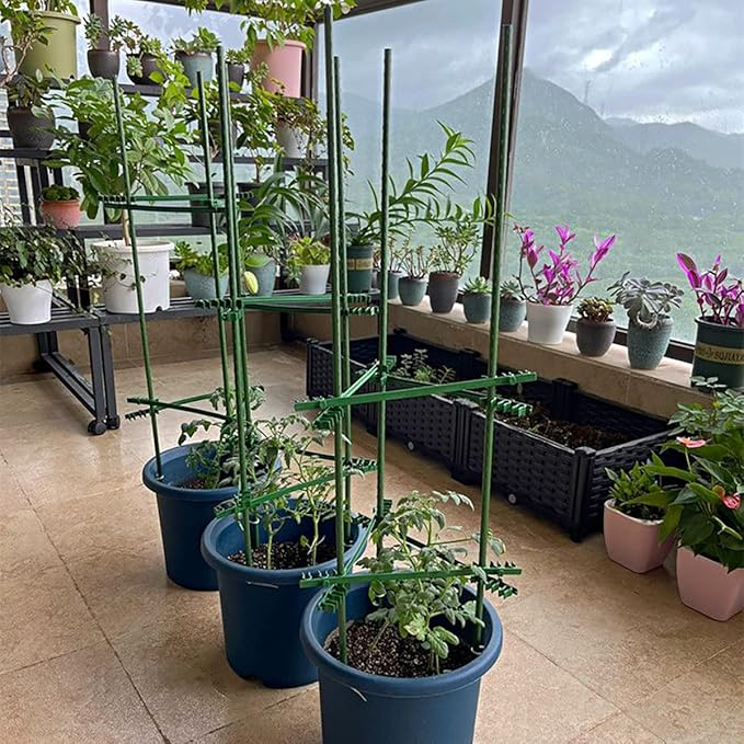 4Feet 48inch Garden Stakes Sturdy Plant Sticks Support Tomato Stakes - Image 7