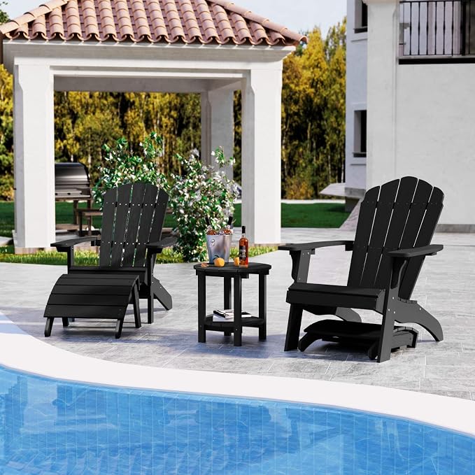 YEFU Adirondack Ottoman Set of 2, Patio Foot Rest, Adirondack Foot Rest - Image 3