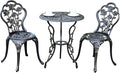 JARDIN DE CENTENNIAL Patio Bistro Set.Rust-Resistant Cast Aluminum Bistro Table by JARDINDECENTENNIAL