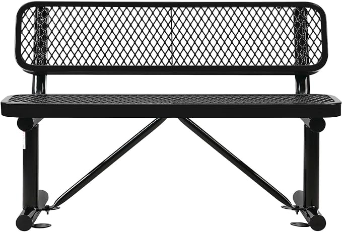 Global Industrial 4'L Heavy Duty Expanded Metal Mesh Bench - Image 4