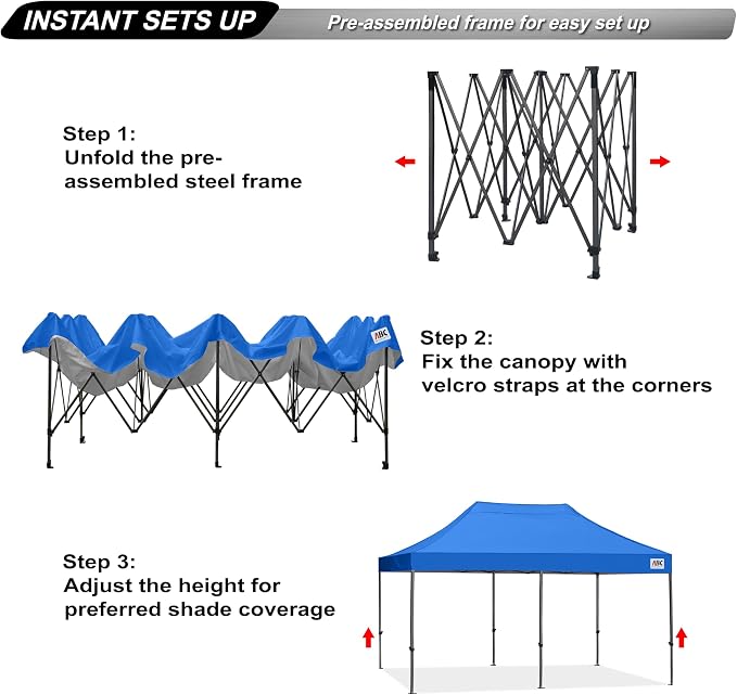 ABCCANOPY Patio Pop Up Canopy Tent 10x20 Commercial-Series - Image 2