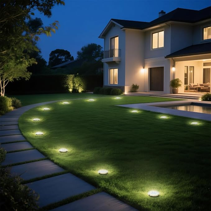 INCX Solar Lights for Outside, 12 Pack Solar Lights Outdoor Waterproof - Image 5