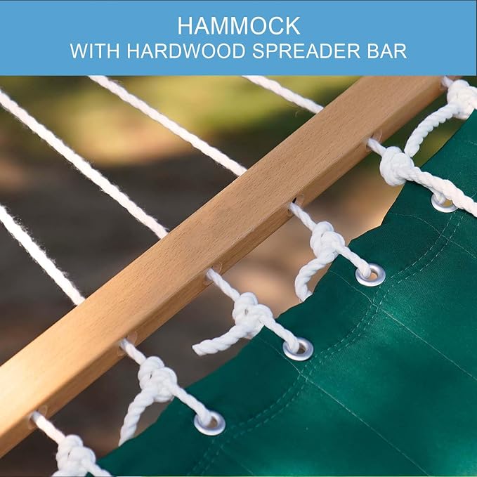 Lazy Daze Hammocks 12 FT Double Quilted Fabric Hammock - Image 4