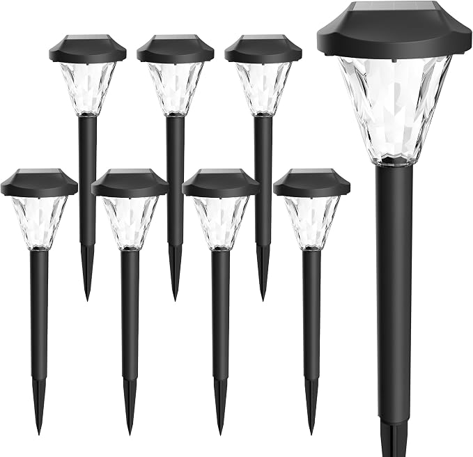 GIGALUMI 8 Pack Solar Lights Outdoor Waterproof, Outdoor Solar Lights - Image 8