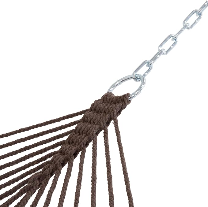 Sunnydaze Cotton Rope Hammock for Outside - Image 8