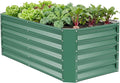 ZORMY 4×2×1.4ft Galvanized Raised Garden Bed Kit, Metal Planter Boxes Outdoor by ZORMY