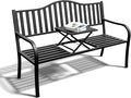 SHGJ&SOFT Outdoor Bench, Garden Bench, Outdoor Metal Frame Patio Park Bench by Unknown