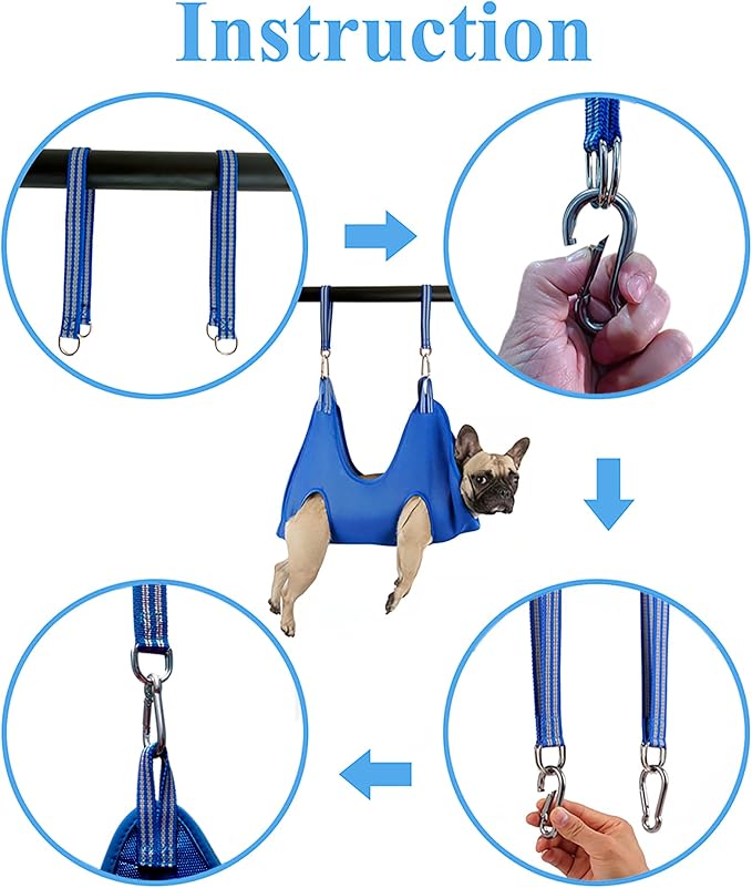 Dog Grooming Hammock Harness for Extra Small Dog, XS Grooming Hammock for Pet - Image 5