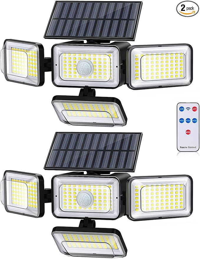 Mokot Solar Lights Outdoor, 288 LED 2800LM Motion Sensor Outdoor Light by MokotSolarLightsOutdoor