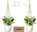 Macrame Plant Hanger Indoor Set of 2 by Unknown