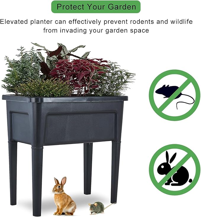 2 Pcs Plastic Raised Garden Beds - Image 4