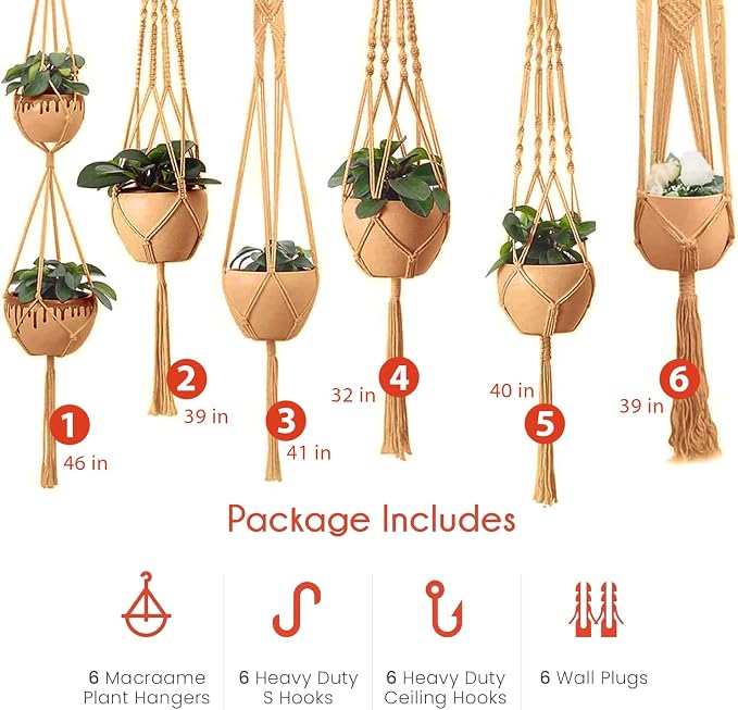 feedee Macrame Plant Hangers - Image 6