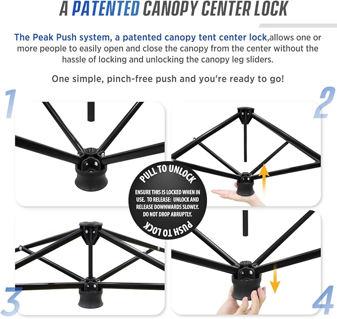 EAGLE PEAK 8x8 Pop Up Canopy Tent - Image 4