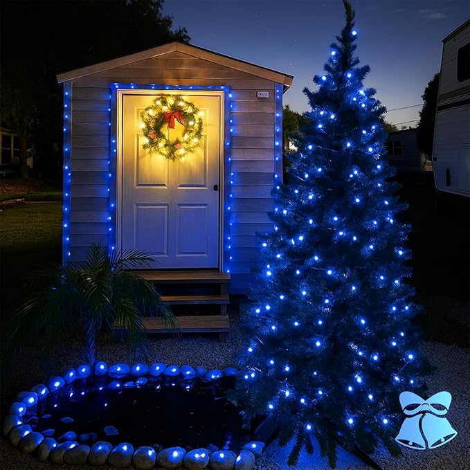 Extra-Long Solar String Lights for Outside, 4 Pack 400LED Solar Fairy Lights - Image 7