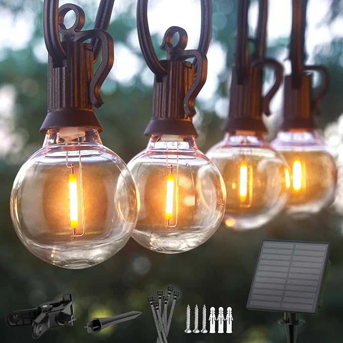 Minetom Solar Outdoor Lights - 208 FT Solar String Lights by Minetom