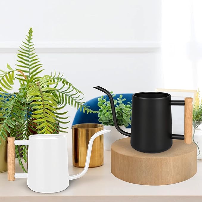 Watering Can Indoor Plants, 35 oz/1000 ml Metal Stainless Steel Watering Can Pot - Image 2