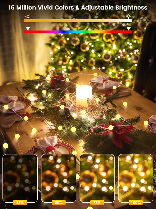 Smart Color Changing Easter Lights Outdoor Indoor, 33FT 66LED App Control RGB - Image 4