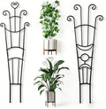 32.6'' Plant Trellis for Potted Climbing Plants Indoor, Rustproof Metal by Unknown