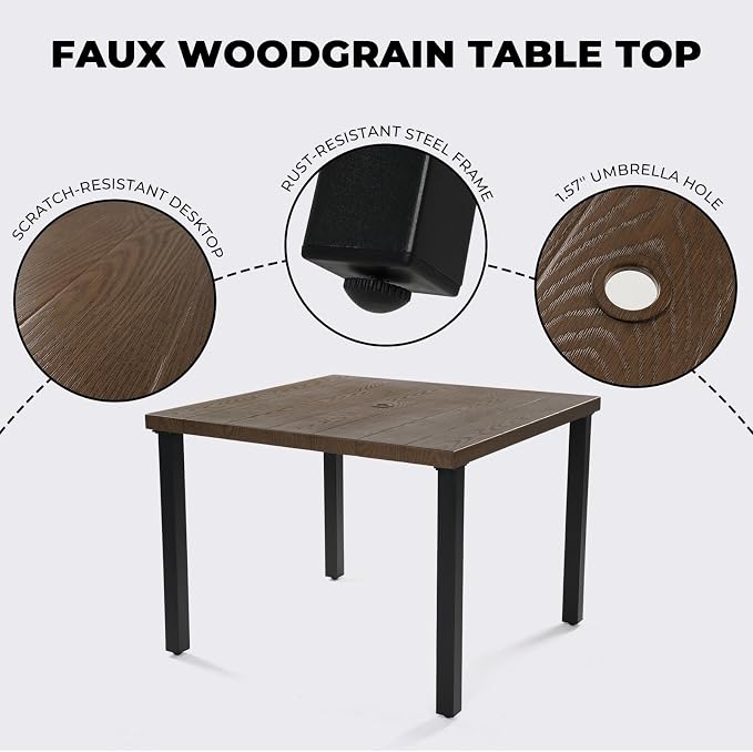 Grand patio 5-Piece Outdoor Dining Set - Image 3