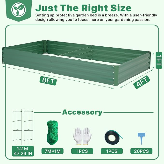 ONCEMORE Galvanized Raised Garden Bed - Image 2