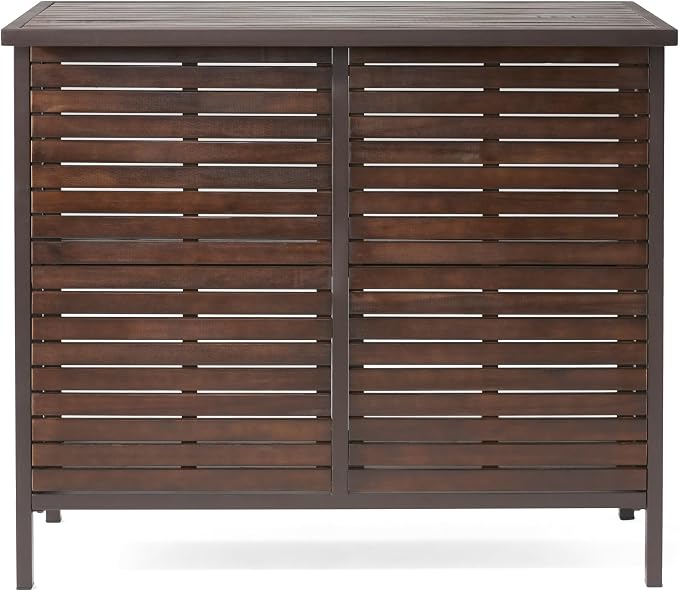 Christopher Knight Home Milos Indoor/Outdoor Acacia Wood 3 Piece Bar Set - Image 5