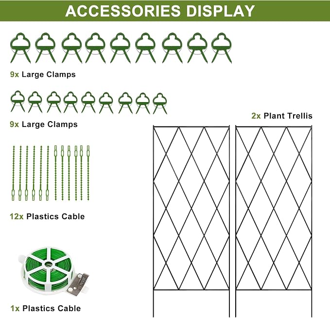 Cucumber Trellis 2 Pack, Foldable A-Frame Garden Trellis - Image 8