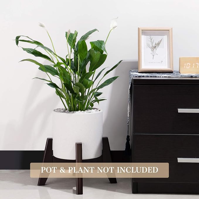 Seanmi Plant Stands for Indoor Plants, Bamboo Plant Stand, Mid Century Plant - Image 2