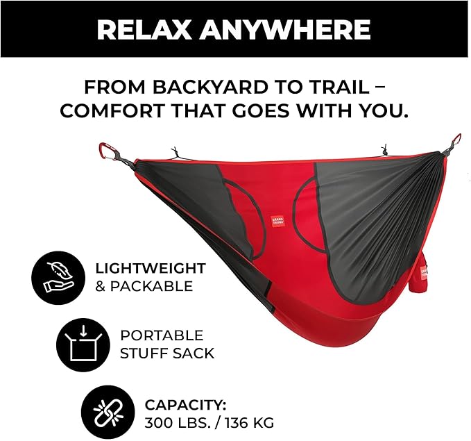 Grand Trunk ROVR Hanging Hammock Chair | Lightweight Packable Parachute Nylon - Image 4
