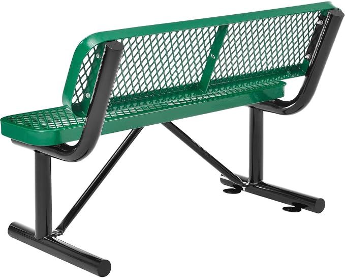 Global Industrial 4'L Heavy Duty Expanded Metal Mesh Bench - Image 3