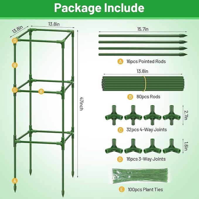 Legigo 4 Pack Square Tomato Cages - Image 4