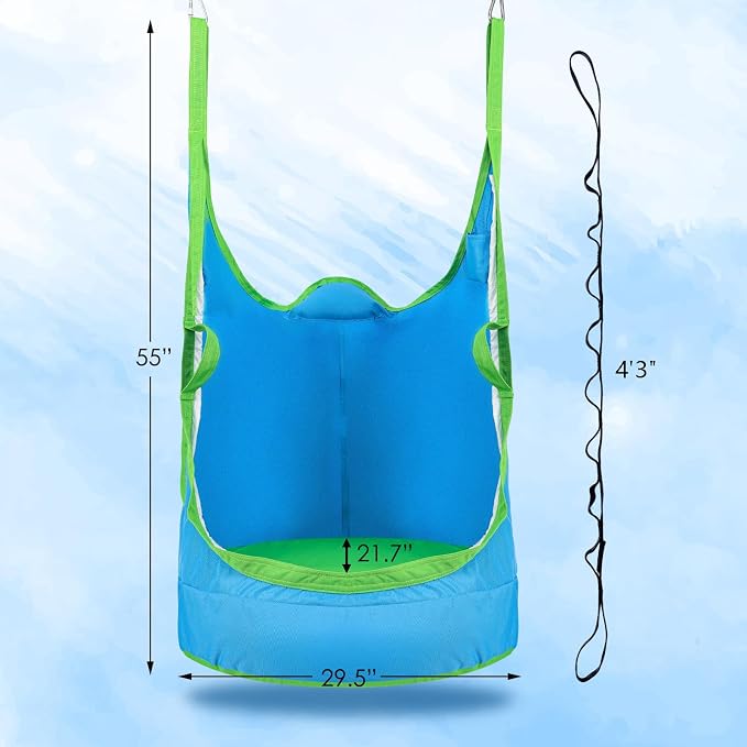 Upgraded Kids Pod Swing Chair, Child Hanging Hammock Chair - Image 4