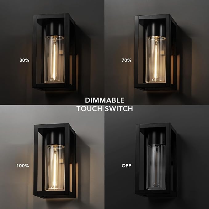 GLOBE Electric 60000167 1W LED Integrated Solar Powered Outdoor Wall Sconce - Image 7