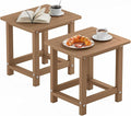 YEFU Outdoor Side Table for Patio: 16" HIPS Weather by YEFU