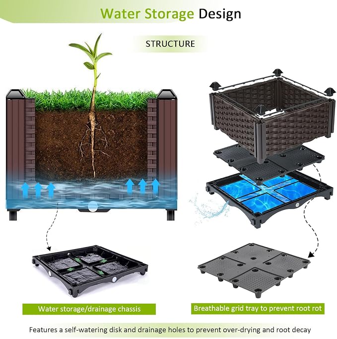 Raised Garden Bed with Legs Planters - Image 2