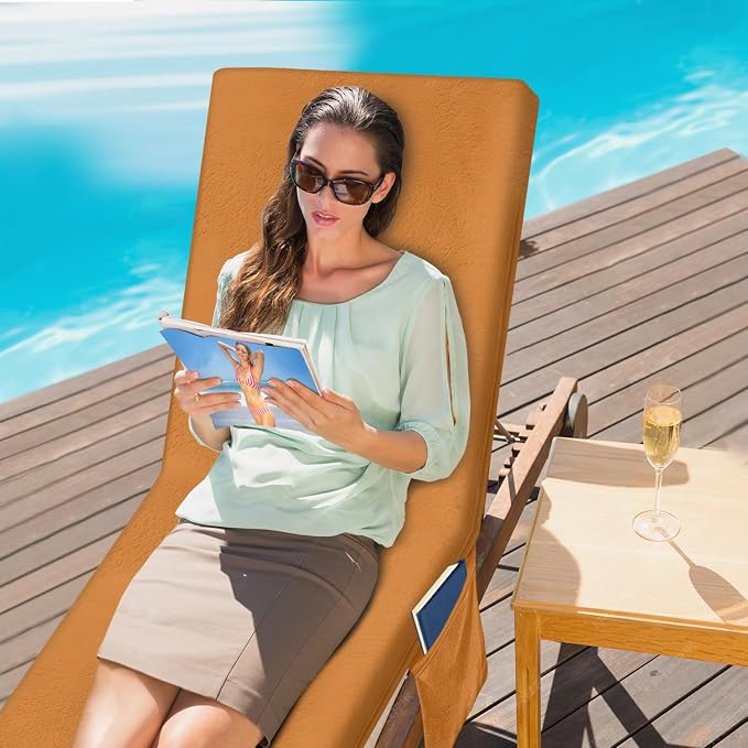 Lounge Chair Towel Cover, Beach Chair Cover - Image 2